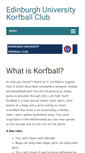 Mobile Screenshot of korfball.eusu.ed.ac.uk