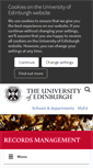 Mobile Screenshot of dataprotection.ed.ac.uk