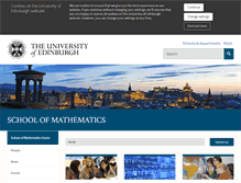 Tablet Screenshot of maths.ed.ac.uk