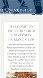 Mobile Screenshot of curling.eusu.ed.ac.uk