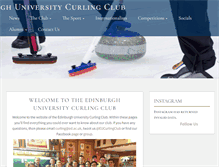 Tablet Screenshot of curling.eusu.ed.ac.uk