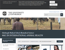 Tablet Screenshot of internationalanimalhealth.ed.ac.uk