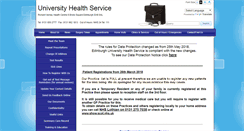 Desktop Screenshot of health-service.ed.ac.uk