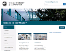 Tablet Screenshot of chem.ed.ac.uk