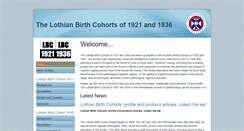 Desktop Screenshot of lothianbirthcohort.ed.ac.uk