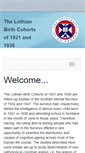 Mobile Screenshot of lothianbirthcohort.ed.ac.uk