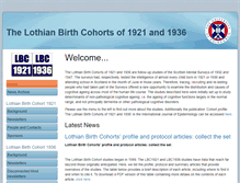 Tablet Screenshot of lothianbirthcohort.ed.ac.uk