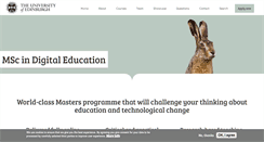 Desktop Screenshot of online.education.ed.ac.uk