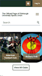 Mobile Screenshot of eusu.ed.ac.uk