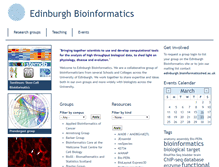 Tablet Screenshot of bioinformatics.ed.ac.uk