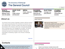 Tablet Screenshot of general-council.ed.ac.uk