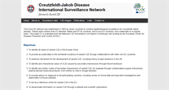 Desktop Screenshot of eurocjd.ed.ac.uk