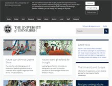 Tablet Screenshot of ed.ac.uk