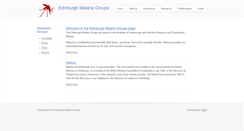 Desktop Screenshot of malaria.ed.ac.uk