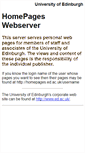 Mobile Screenshot of homepages.ed.ac.uk