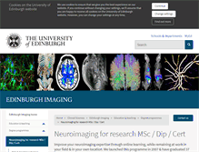 Tablet Screenshot of neuroimage.ed.ac.uk