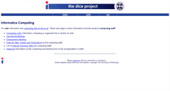Desktop Screenshot of dice.informatics.ed.ac.uk