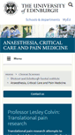 Mobile Screenshot of anaes.med.ed.ac.uk